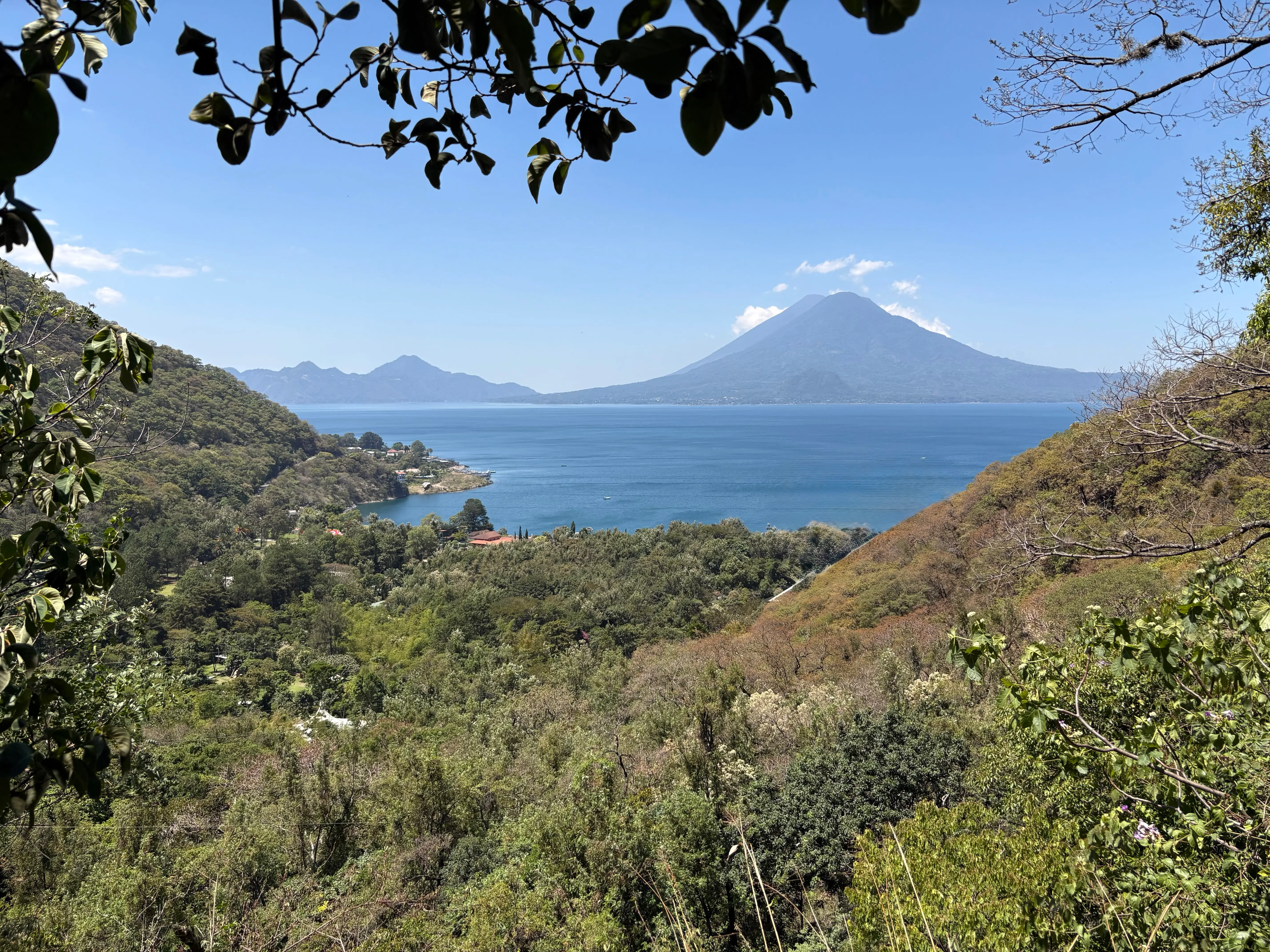 View from the top of the trails at Atitlan Nature Reserve
